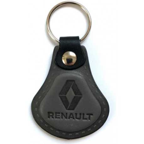 Kožená kľúčenka Renault šedá