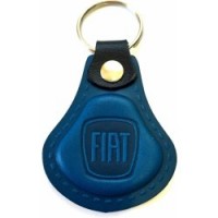 Kožená kľúčenka Fiat modrá