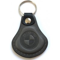 Kožená kľúčenka / prívesok na kľúče BMW šedá