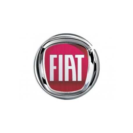 Samolepka na stredy kolies živicová 4ks - FIAT červený (C13)