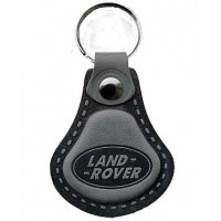 Kožená kľúčenka / prívesok na kľúče Land Rover šedá