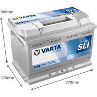 Autobatéria Varta Dynamic SLI 12V 77Ah 780A 577400078K262