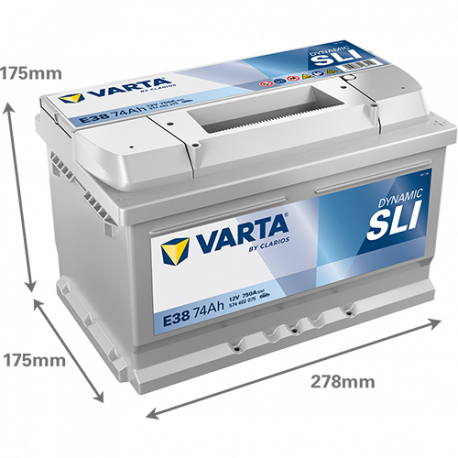 Autobatéria Varta dynamic SLI 12V 74Ah 750A 574402075K262