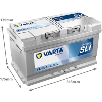 Autobatéria VARTA  DYNAMIC SLI 12V/80Ah 740A (F17) 580406074K262