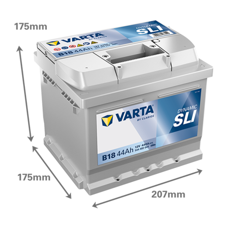 Autobatéria VARTA  DYNAMIC SLI 12V 44Ah 440A (B18) 544402044K262 