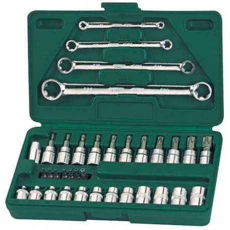 Sada hlavíc 35 diel.1/4"-3/8" E-TORX SATA