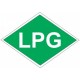 Označenie " LPG " samolepka