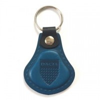 Kožená kľúčenka / prívesok na kľúče Dacia modrá