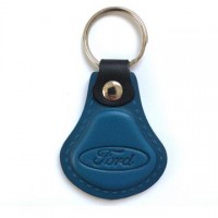 Kožená kľúčenka Ford modrá