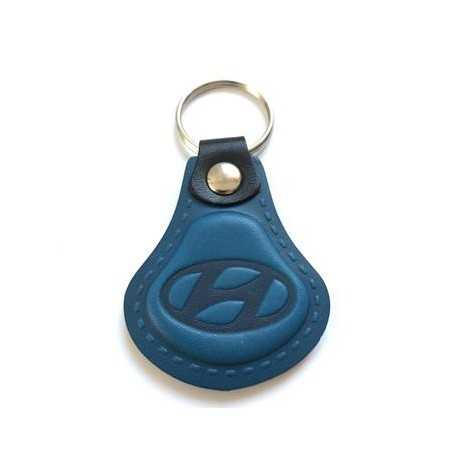 Kožená kľúčenka Hyundai modrá
