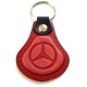 Kožená kľúčenka / prívesok na kľúče Mercedes červená
