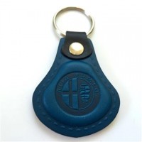 Kožená kľúčenka Alfa Romeo modrá