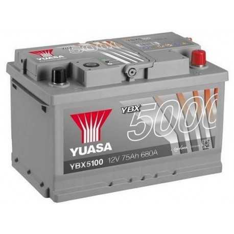 Autobatéria Yuasa YBX5000 12V 75Ah 710A (YBX5100)