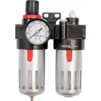 Regulátor tlaku vzduchu 1/4" s filtrom a primazávaním YATO